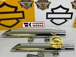 Khrome Werks 90-99 Fatboy Heritage Flstn Harley Baloney Cut Slip Mufflers. Fixed Price $199.95.