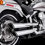 Vance & Hines Fits Hd Softail Fatboy 07-17 Twin Slash Chrome Pcx Slip-on. Fixed Price $748.59.