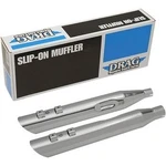 Drag Specialties Chrome 3.5" Slashdown Slip-on Mufflers For 17-24 Touring. Fixed Price $366.96.