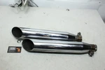 Harley Dyna Screamin Eagle Ii Slash Cut Slip On Mufflers No Baffles 80258-99. Fixed Price $125.00.
