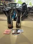 Harley Slip On Muffler Tail Pipe Tip Shark Fin Fish Touring Roadking Oem. Fixed Price $315.00.