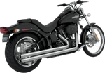 Vance & Hines Big Shots Long Exhaust System Chrome For 1986-2011 Harley Softail. Fixed Price $1209.95.