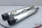 2012 Harley Road Glide Rush Big Louie Slip On Exhaust Muffler Pipe Set Chrome. Fixed Price $174.95.