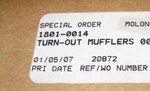 Cycle Shack Slip Fit Turn Out Mufflers 1801-0014 For Harley Fxst 2000-2004. Fixed Price $200.00.