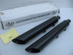 New Black Rush Mufflers Slip 25311-225 Harley Davidson Softail. Fixed Price $299.00.