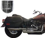 Tab 3.5" Short Chrome Slip-on Muffler Slash Tip Zombie Baffle M8 Softail. Fixed Price $499.95.
