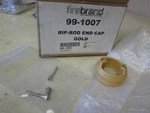 Firebrand Exhaust Rip-rod End Cap Matte Gold 99-1007. Fixed Price $29.95.