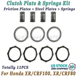 Clutch Plate Kit Wtih Hd Spring For Honda CRF100 XR100 XR80 CRF80 1987-PRESENT. Fixed Price $15.37.