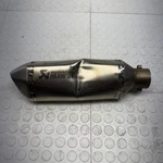 13-18 Kawasaki 636 ZX6R Akrapovic Exhaust Muffler Can Damaged. Fixed Price $85.00.