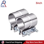 2PCS 3INCH" Lap Joint Exhaust Band Clamp Muffler Sleeve Coupler Stainless Steel. Fixed Price $17.85.