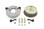 Air Cleaner And Backing Plate For Harley By V-twin 2001-15 Flst Fxst 02-07 Flt. Fixed Price $120.71.