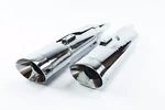 Monster Slip-on Mufflers Harley Davidson Oval Exhaust Pipes Touring Glide. Fixed Price $1149.99.