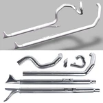 Sharkroad True Duals With Fishtail Mufflers For Harley Softail 2000-2017. Fixed Price $687.00.