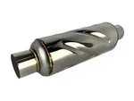 Netami Stainless Steel 2.25" Turbo Exhaust Resonator - Twister. Fixed Price $62.50.