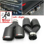 Pair Real Carbon Fiber Exhaust Tip Dual Pipe ID:2.5" 63MM OD:3.5" 89MM. Fixed Price $160.99.