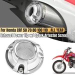 Alu Exhaust Power Tip W/ Spark Arrestor Screen For Honda Crf 50 70 80 100 110. Fixed Price $24.97.
