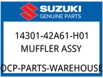 Suzuki Oem Part 14301-42A61-H01 Muffler Assy. Fixed Price $432.84.