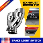 2.5" Silver Stainless Steel Rear Round Dual Exhaust Pipe Tail Muffler Tip New. Fixed Price $43.99.