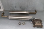 Triumph Bonneville Bobber Catalytic Converter Mufflers 17-22 2202417 2206103 104. Fixed Price $304.50.
