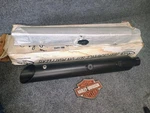 Harley 2007+ Softail Rush Mufflers Satin Black Slip Ons 25311-2000. Fixed Price $175.00.