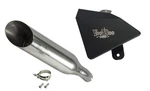 Voodoo Polished Shorty Slip-on Muffler W Heat Shield For Yamaha R3 2015-2021. Fixed Price $280.79.