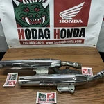 Honda Shadow VT750 Muffler Assy 18300-MEG-A62 & 18400-MEG-A63 Fits 97-07 Models. Fixed Price $125.00.