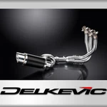 Triumph Street Triple 17-21 Complete Exhaust 3-1 8" Round Carbon Muffler. Fixed Price $490.99.
