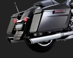 Vance & Hines 16763 Chrome Round Twin Slash Slip-on Mufflers For Harley-davidson. Fixed Price $669.85.