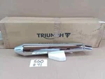 Nos 2001 -22 Triumph Bonneville Left Chrome Exhaust Muffler Pn# T2206485 Sgo #91. Fixed Price $475.00.