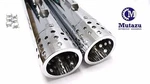 Mutazu 4" Roaring MF-17 Slip-on Cheese Mufflers Exhaust 1995-2016 Harley Touring. Fixed Price $229.00.