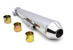 Reverse Megaphone Chrome 17 Classic Muffler. Fixed Price $99.00.
