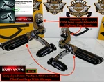 Kuryakyn Pilot With Stirrups Harley Highway Foot Pegs Adj Short Angle Mounts. Fixed Price $169.95.
