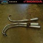1978 Honda CB750K Four Exhaust Muffler Tail Pipe Silencer Set (3) 77-78. Fixed Price $250.00.