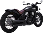 Vance & Hines Black Twin Slash Slip On Mufflers Fits 2015-2022 Indian Scout. Fixed Price $749.95.
