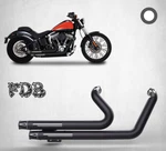 Fit For Harley 2006-17 Softail Fatboy Low Flstn Se Black Exhaust Moving Star. Fixed Price $499.98.