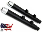 Black Mufflers Drag Pipe Harley Sportster Forty Eight Iron Superlow XL883 XL1200. Fixed Price $99.93.