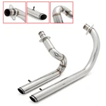 Dual Exhaust Pipe Silencer Polish For Honda Shadow Steed VLX600 VT600C All. Fixed Price $148.24.