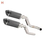 Exhaust Pipe With Muffler Link For Honda VTR1000F Firestorm/superhawk 97-06. Fixed Price $271.80.