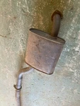 Jaguar Mystery Exhaust, Muffler CAC1412, & Front Pipe May Be Or XJ12C. Fixed Price $100.00.