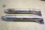 Original Harley Fishtail Mufflers 65240-61 Panhead Oem *2194. Fixed Price $279.99.