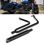 Pro 2 Into Black Exhaust Pipe W/ 4" Muffler Fit FOR95-16HARLEY Touring Upgrade. Fixed Price $509.00.