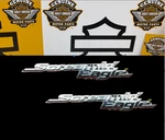 Oem Harley 4.5" Street Cannon Exhaust Muffler Screamin' Eagle Medallions Emblems. Fixed Price $39.95.