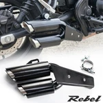 Dual Exhaust System Stainless Muffler Pipe Fit Honda Rebel Cmx 300 500 2017-2025. Fixed Price $199.46.