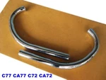 Fit Honda Dream C77 C72 Head Exhaust Pipe Pair Set. Mi. Fixed Price $61.75.