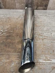 Harley Davidson Nice Muffler Oem 80528-07 Chrome Softail Delux Flstn. Fixed Price $49.99.