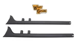 Wyatt Gatling Black 33" Straight Fishtail Mufflers 1995-2016 Harley Touring Flt. Fixed Price $132.95.