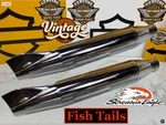 Screamin Eagle Oem 80-99 Deluxe Fatboy, Softail Dyna Fishtail Mufflers Exhaust. Fixed Price $199.95.