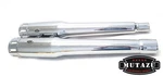 Mutazu 4" Competition Chrome Slip-on Mufflers Exhaust For 2017-UP Harley Touring. Fixed Price $269.00.