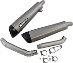 Akrapovic Dual Slip-on Mufflers Titanium/black #S-T12SO3-HCQT Triumph. Fixed Price $1376.43.