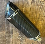 Carbon Fibre Motorcycle Hexagonal Sports Exhaust Silencer End Can Right Hand. Fixed Price $256.56.
